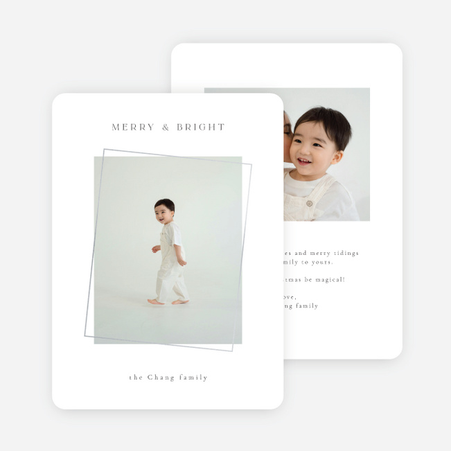 Foil As It Lands Christmas Cards - Gray