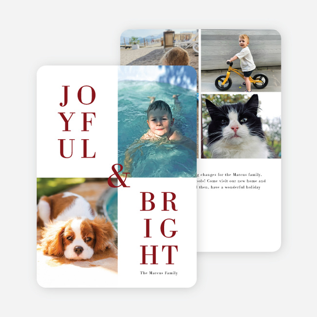 My Type Holiday Cards - Black