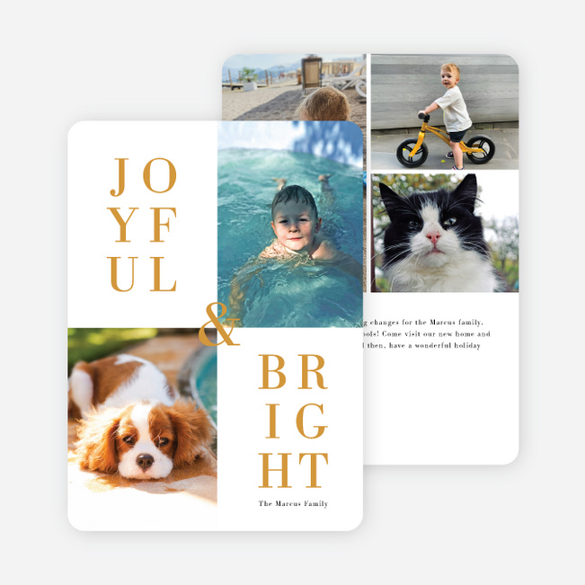 My Type Holiday Cards - Black