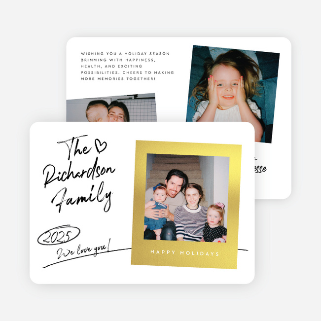 Picture This Holiday Cards and Invitations - Yellow