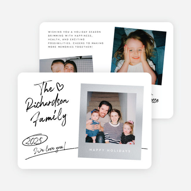 Picture This Holiday Cards and Invitations - Gray