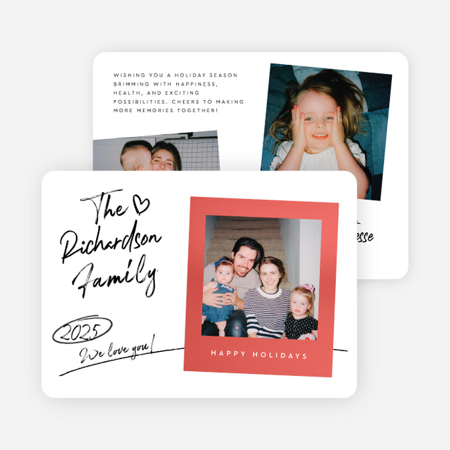 Picture This Holiday Cards and Invitations - Red