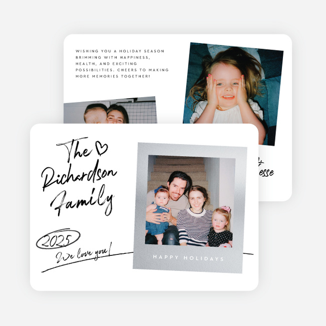Picture This Holiday Cards and Invitations - Gray