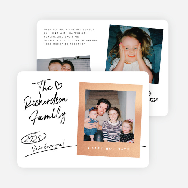 Picture This Holiday Cards and Invitations - Pink