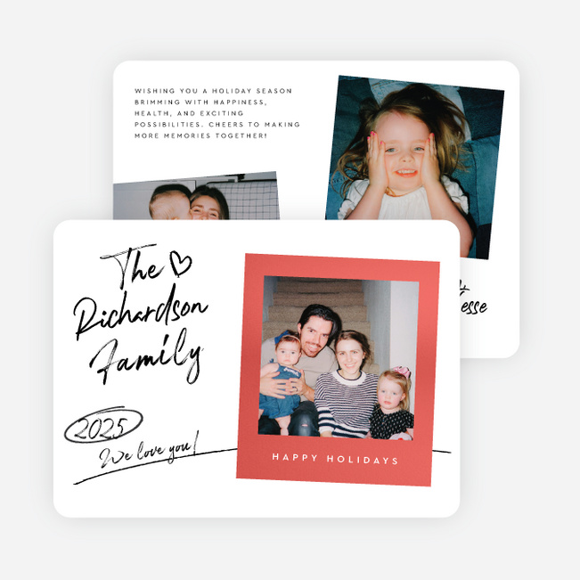 Picture This Holiday Cards and Invitations - Red
