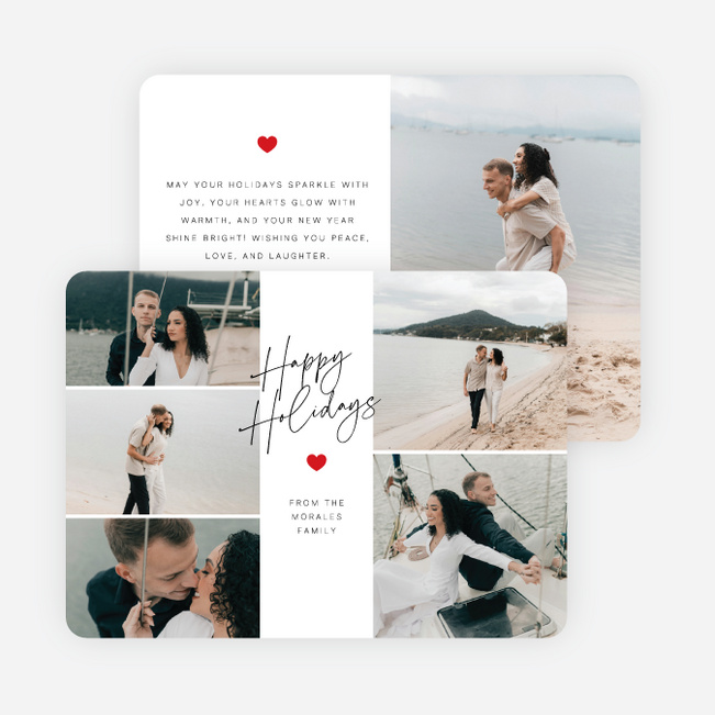 Writ in Warmth Holiday Cards and Invitations - Red