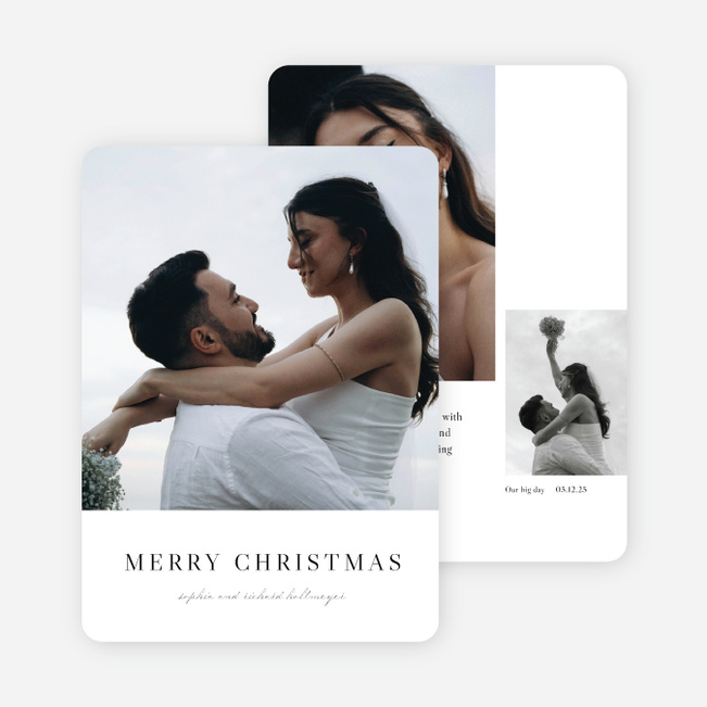 Married & Bright Christmas Cards - Black