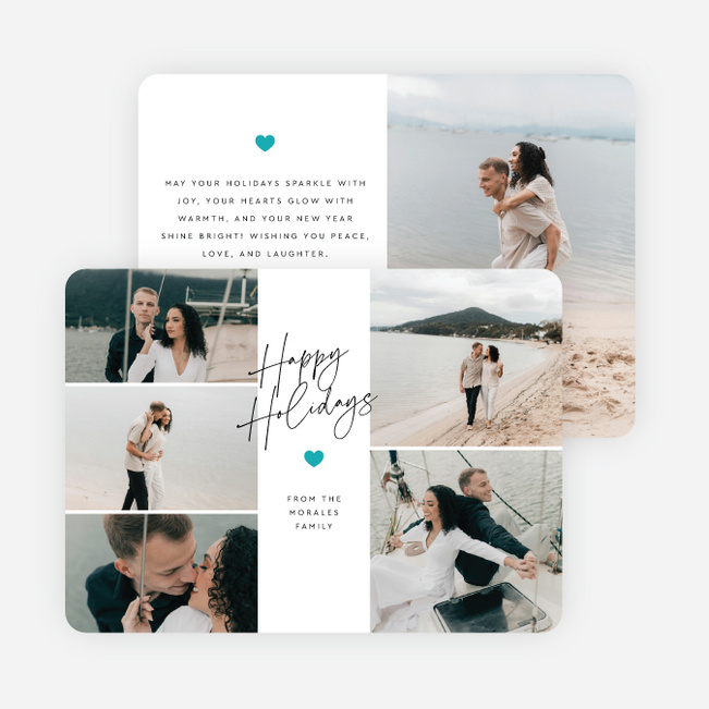 Writ in Warmth Holiday Cards and Invitations - Blue