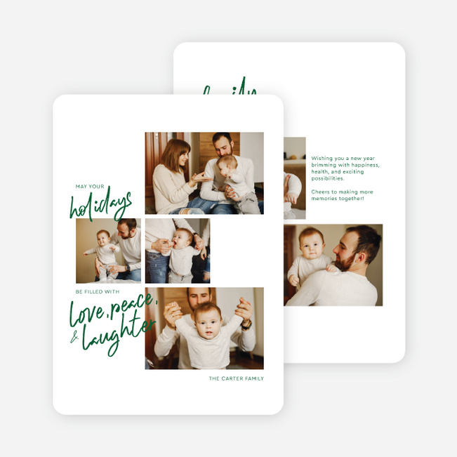 In This Light Holiday Cards and Invitations - Green