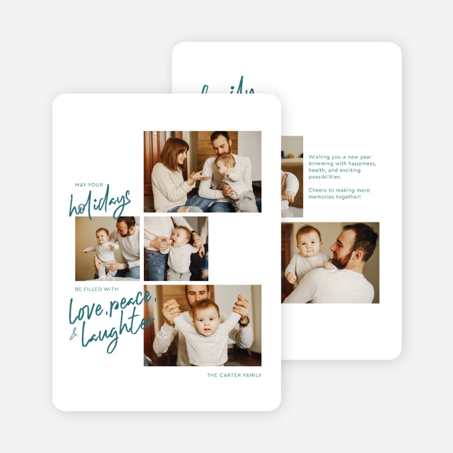 In This Light Holiday Cards and Invitations - Blue