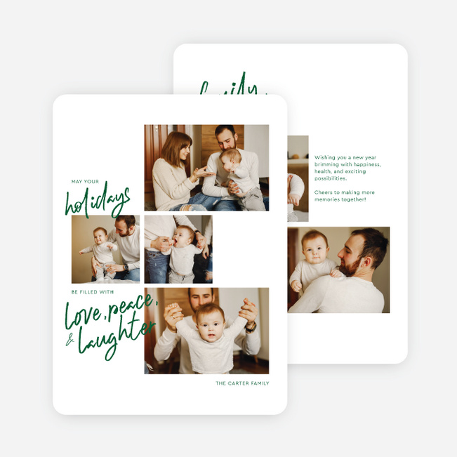 In This Light Holiday Cards and Invitations - Green
