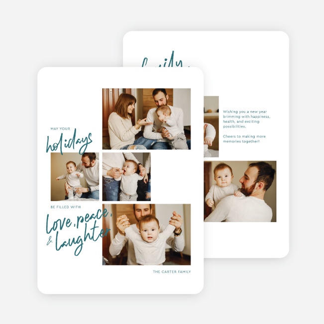 In This Light Holiday Cards and Invitations - Blue