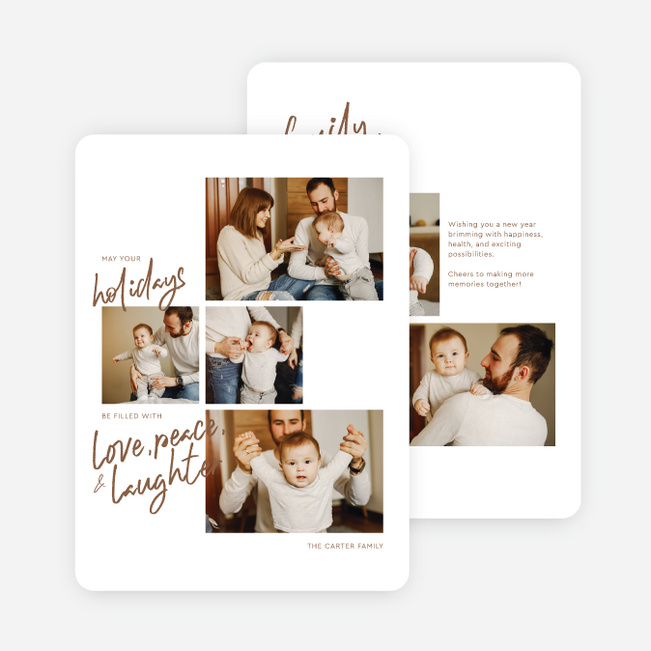 In This Light Holiday Cards and Invitations - Brown