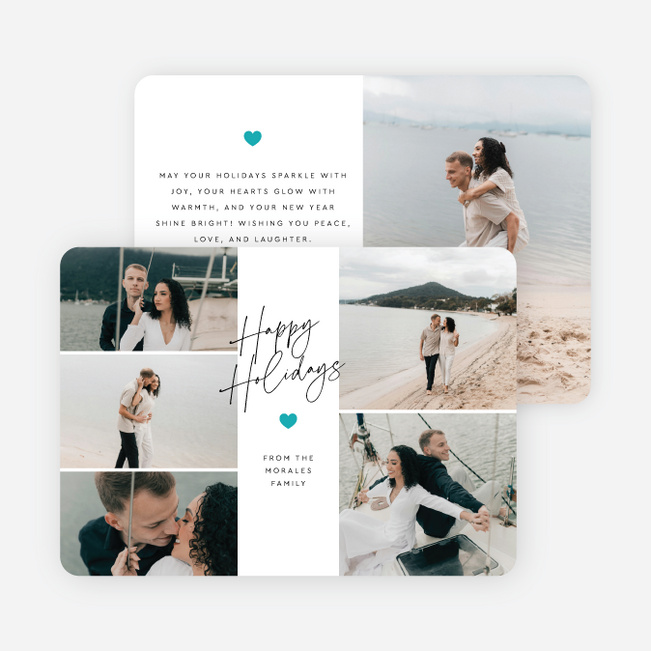 Writ in Warmth Holiday Cards and Invitations - Blue