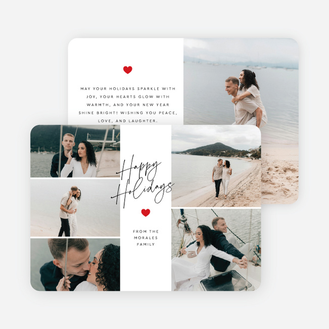 Writ in Warmth Holiday Cards and Invitations - Red