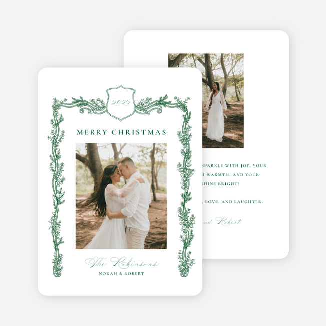 Fresh Eucalyptus Christmas Cards - Green