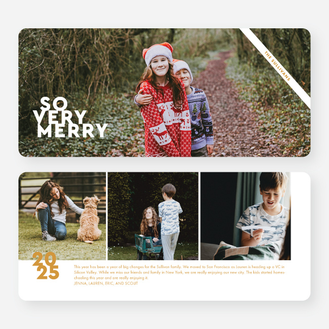 So Very Minimal Christmas Cards - Yellow