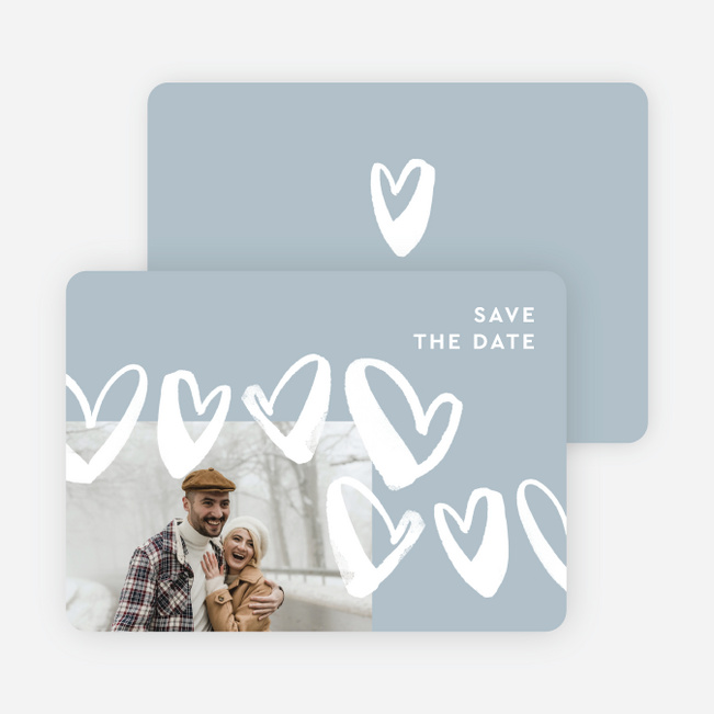 Love Connection Save the Date Cards - Blue