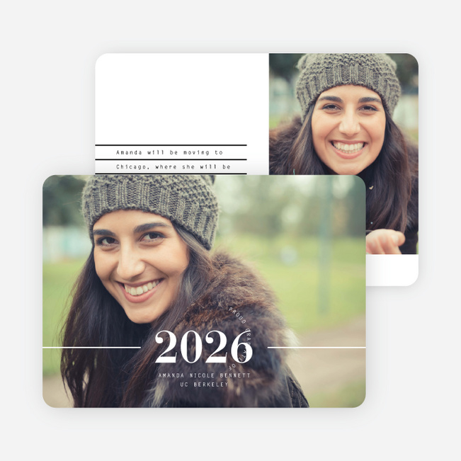 Big Year Graduation Announcements - Black