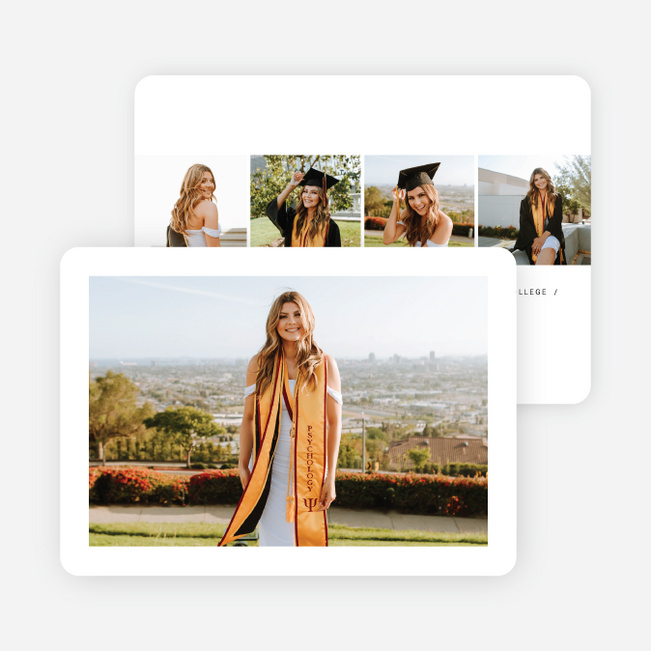 In the Spotlight Graduation Announcements & Invitations - White