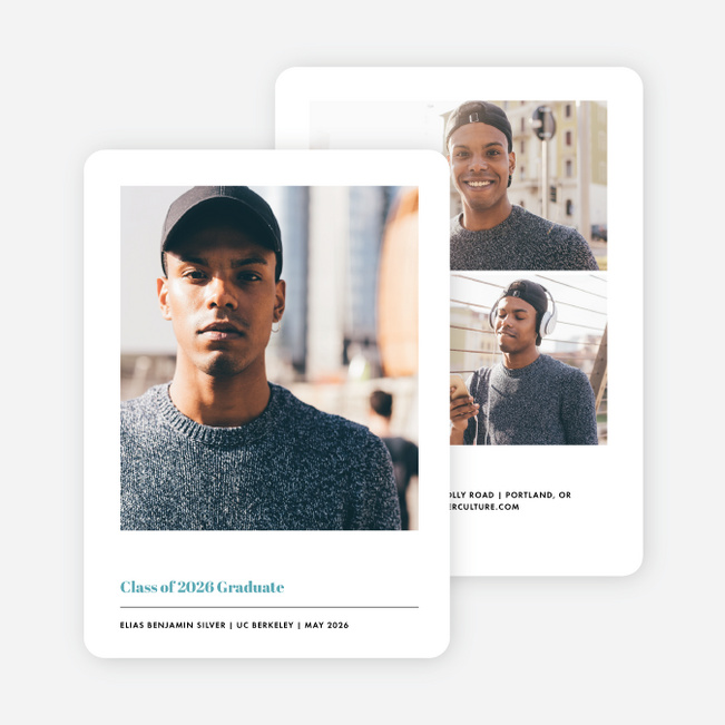 Class Act Graduation Announcements - Blue