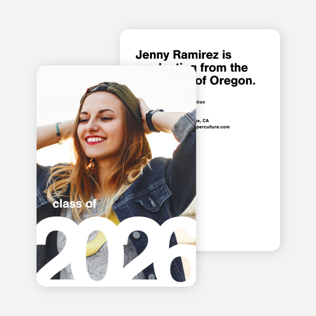 Class Of Graduation Invitations - Black