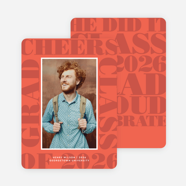 Framed Memories Graduation Announcements - Red