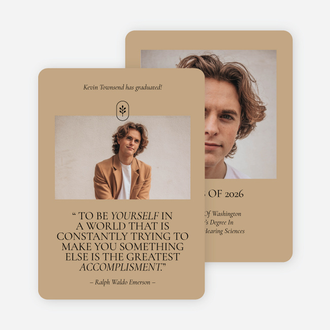 Inspiration Graduation Announcements & Graduation Invitations - Yellow