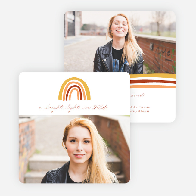 Looking Forward Graduation Announcements & Graduation Invitations - Red