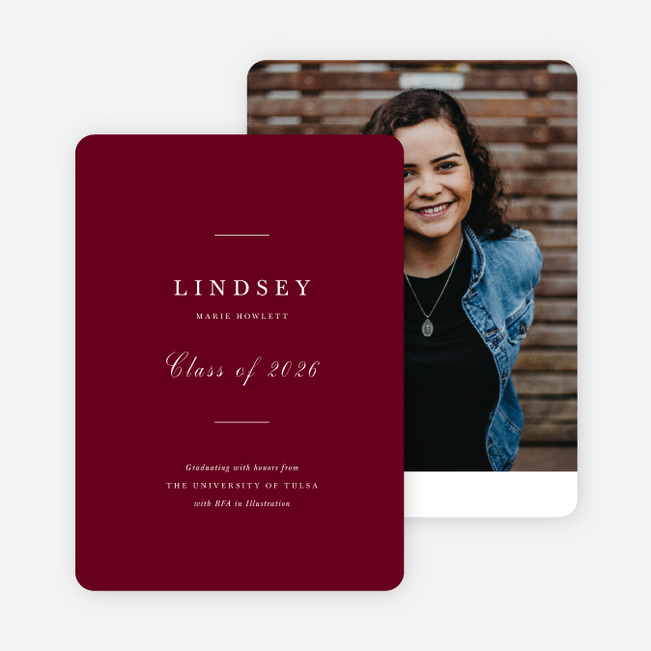 Ready for Anything Graduation Announcements & Graduation Invitations - Red