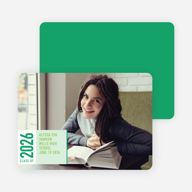 Simply Modern Graduation Announcements - Pistachio
