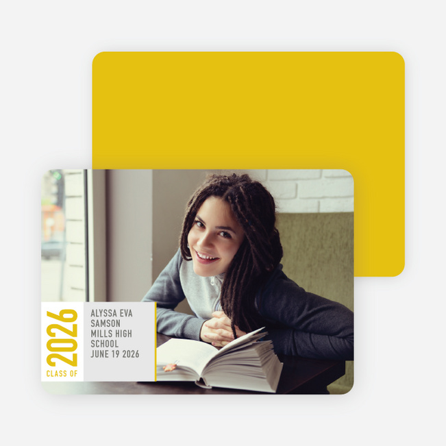 Simply Modern Graduation Announcements - Lemongrass