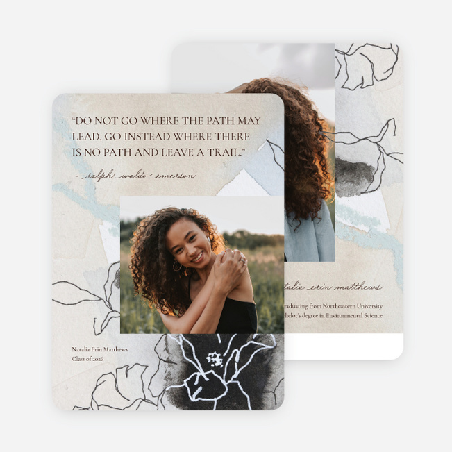 Watercolor Vision Graduation Announcements & Graduation Invitations - Multi