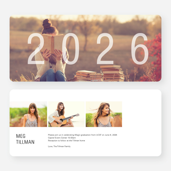 A Year to Remember Graduation  Invitations - Black