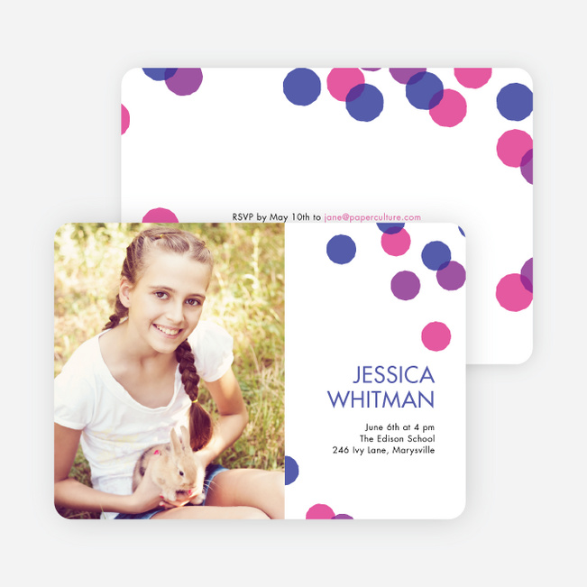 Colorful Graduation Cards - Purple