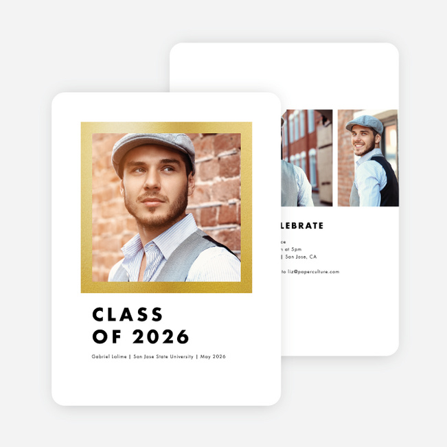 Frame This Graduation Invitations - Yellow