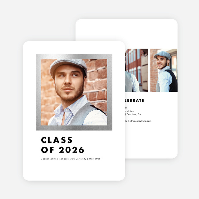 Frame This Graduation Invitations - Gray