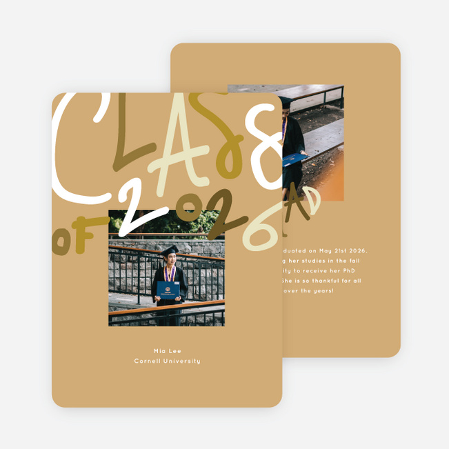 Bold And Proud Graduation Announcements & Graduation Invitations - Yellow