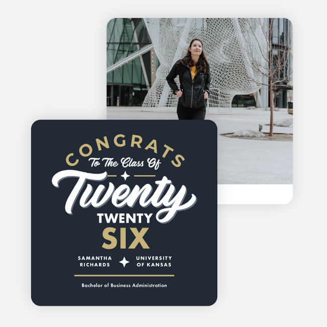 Class Star Graduation Announcements & Graduation Invitations - Multi