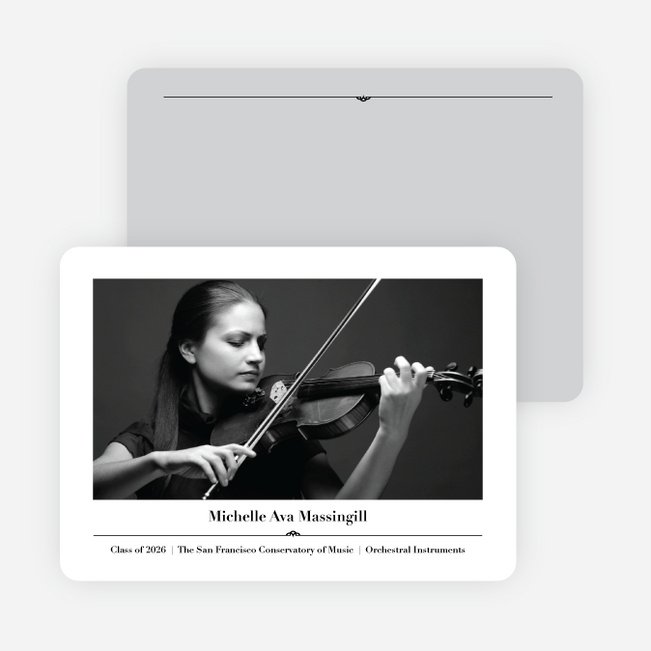 Classic Graduation Invitations - Beige