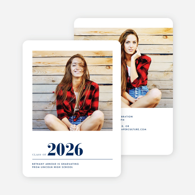 It’s Time Graduation Invitations - Blue