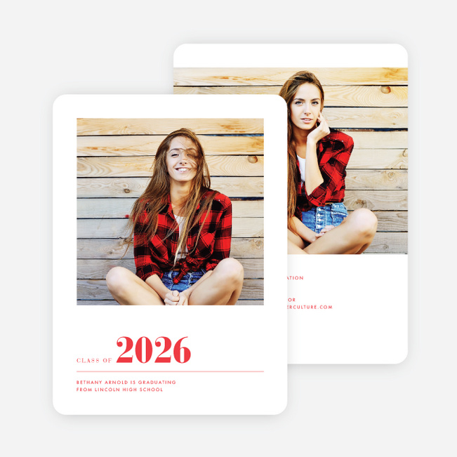 It’s Time Graduation Invitations - Red