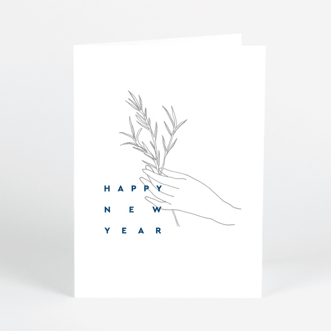 Simply Thoughtful New Year Cards - Blue