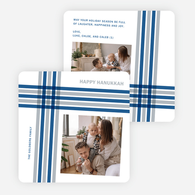 All Wrapped Up Hanukkah Cards - Blue