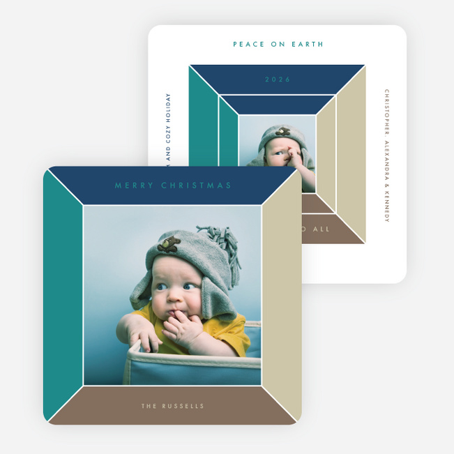 Gaining Perspective Christmas Cards - Blue