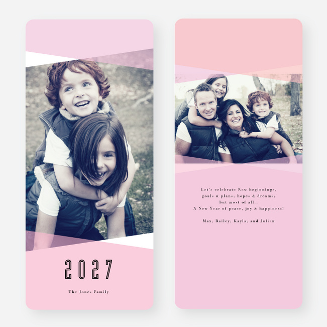 New Year’s Shapes - Pink