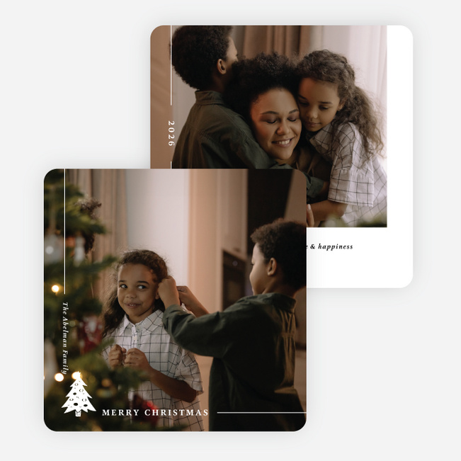 Spreading Light & Love Christmas Cards - White