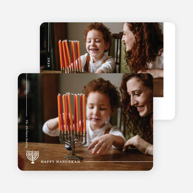 Spreading Light & Love Hanukkah Cards - White
