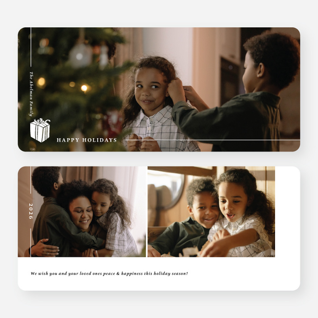 Spreading Light & Love Holiday Cards and Invitations - White
