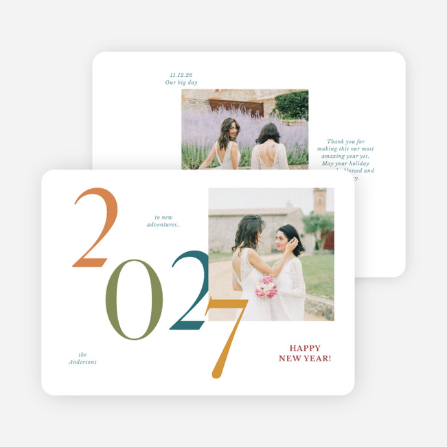 Charming Adventure New Year Cards and Invitations - Multi